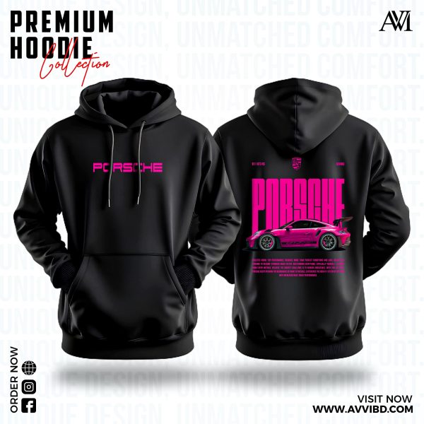 Porsche Pink 911 GT3 RS Hoodies